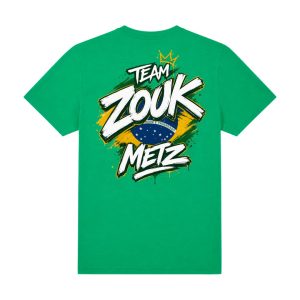 T shirt vert team zouk metz edition 2026 de dos