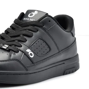 chaussure de danse panamio bachata zouk brésilien salsa kizomba noires black basses en cuir LEATHER